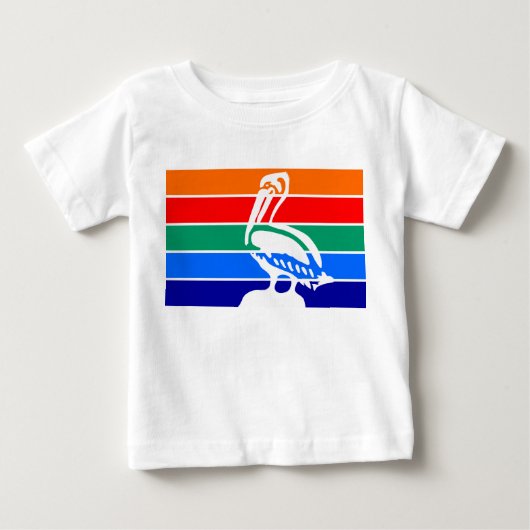 Baby T-shirt met vlag van Sint-Petersburg (Voorkant)