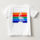 Baby T-shirt met vlag van Sint-Petersburg (Achterkant)