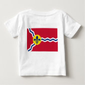Baby T-shirt met vlag van St. Louis, Missouri (Achterkant)