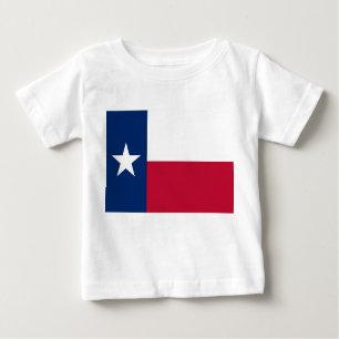 Baby T Shirt met vlag van Texas, VS