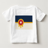 Baby T-shirt met vlag van Tulsa, Oklahoma (Achterkant)