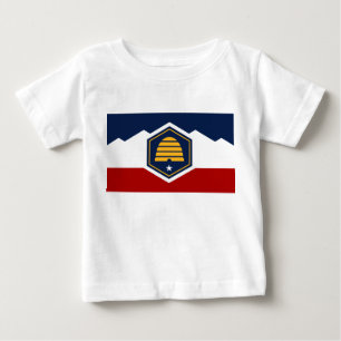 Baby T-shirt met vlag van Utah, VS