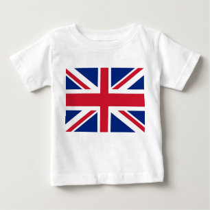 Baby T-shirt met vlag van Verenigd Koninkrijk