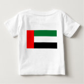 Baby T-shirt met vlag van Verenigde Arabische Emir (Achterkant)