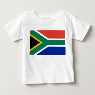 Baby T-shirt met vlag Zuid-Afrika