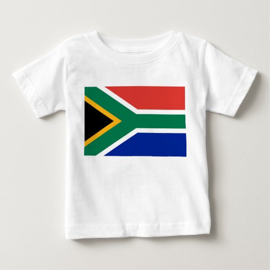 Baby T-shirt met vlag Zuid-Afrika (Voorkant)