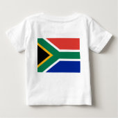 Baby T-shirt met vlag Zuid-Afrika (Achterkant)