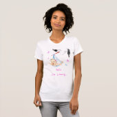 Baby T-shirt met winkelwand - aangepaste tekst - n (Voorkant volledig)