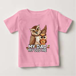 Baby T-shirt: Mijn vader Mijn oude ik (roze)