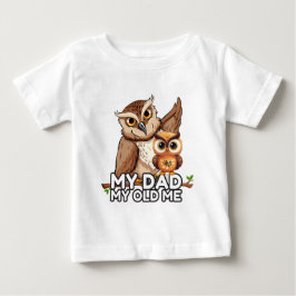 Baby T-shirt: Mijn vader Mijn oude ik (wit)