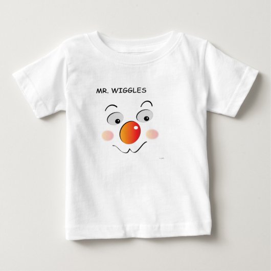 Baby T-shirt "Mr Wiggles" (Voorkant)