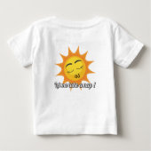 Baby T-Shirt: Neem een dutje (wit) (Achterkant)
