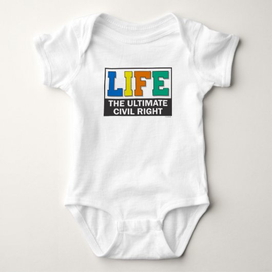 Baby t-shirt of eendelig. (Voorkant)