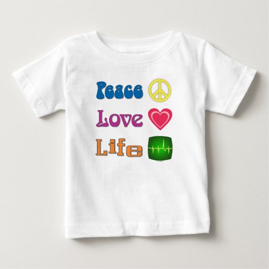 Baby t-shirt of eendelig. (Voorkant)