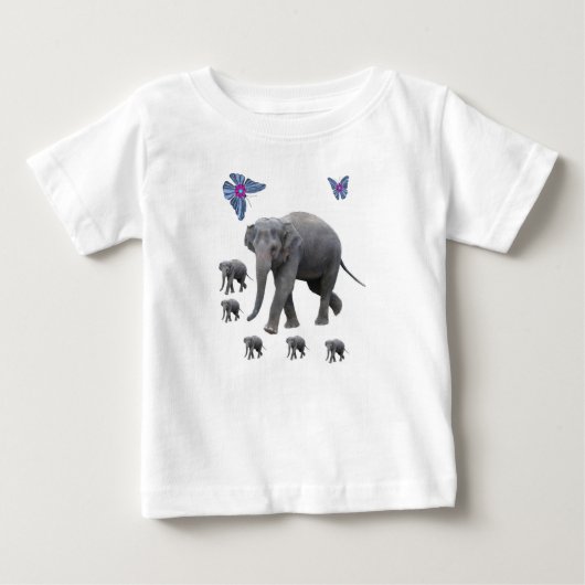 Baby T-shirt olifant (Voorkant)