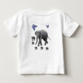 Baby T-shirt olifant (Achterkant)