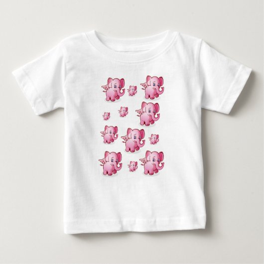 Baby T-shirt olifant (Voorkant)