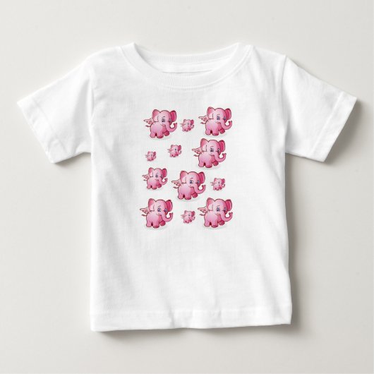 Baby T-shirt olifant (Voorkant)