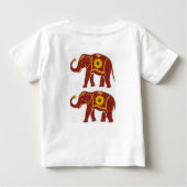 Baby T-shirt olifant (Achterkant)
