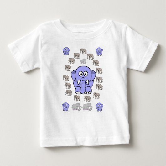 Baby T-shirt olifant (Voorkant)