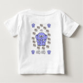 Baby T-shirt olifant (Achterkant)