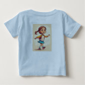 Baby T-shirt ontwerp: een meisjesdroom (Achterkant)