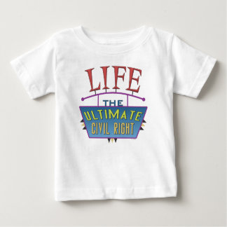Baby t-shirt or one-piece.