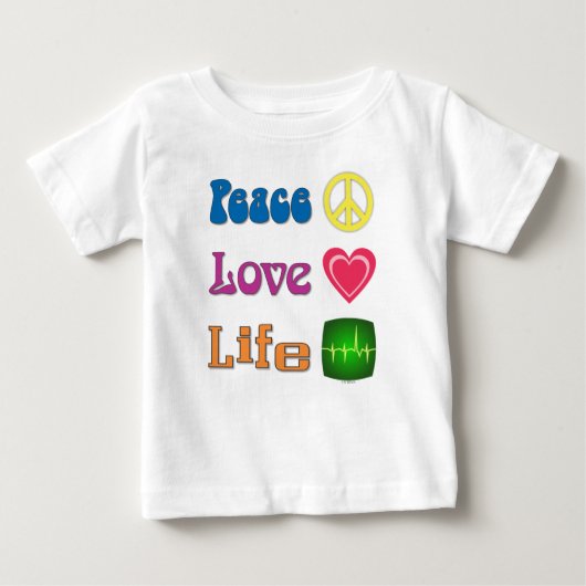 Baby t-shirt or one-piece. (Voorkant)