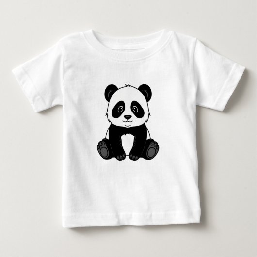 Baby T-shirt Panda print (Voorkant)