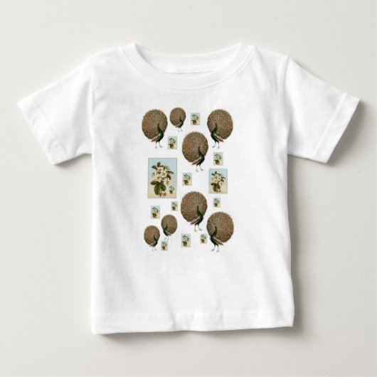 Baby T-shirt Peacock (Voorkant)