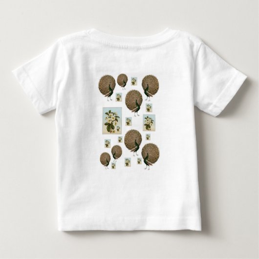 Baby T-shirt Peacock (Achterkant)