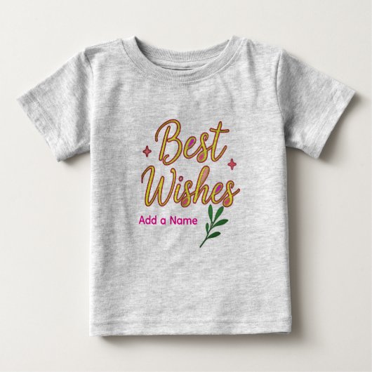 Baby T-Shirt – Personalized with Name (Voorkant)