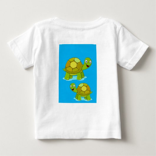 Baby T-shirt schildpad (Achterkant)