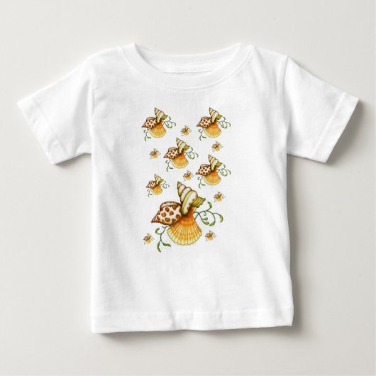 Baby T-shirt Seashell (Voorkant)