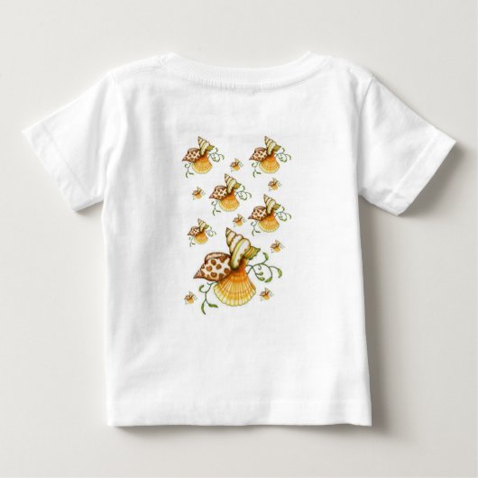Baby T-shirt Seashell (Achterkant)