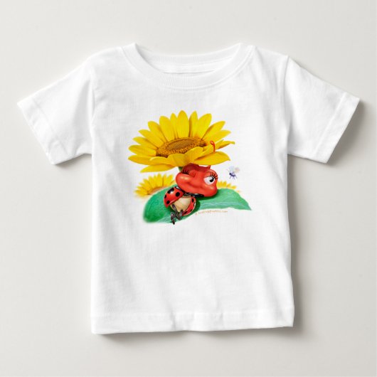 Baby T shirt Sleepy Ladybug / Sleepy Ladybird (Voorkant)