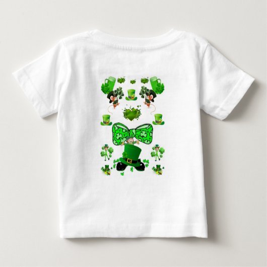 Baby T-shirt St. Patrick's Day (Achterkant)