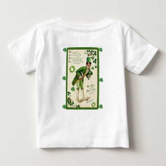 Baby T-shirt St. Patrick's Day (Achterkant)