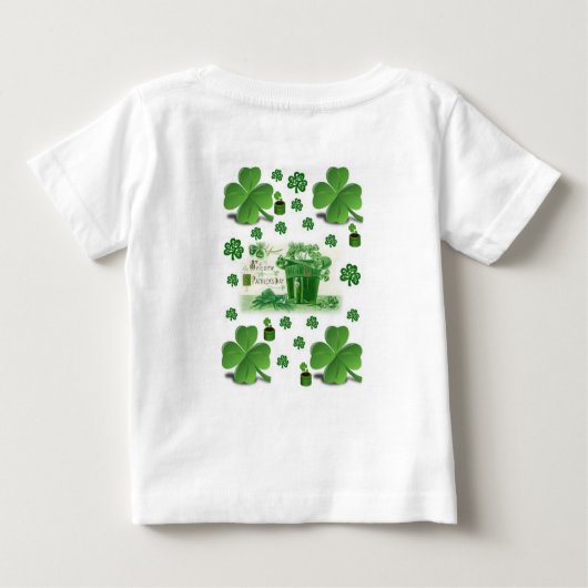 Baby T-shirt St. Patrick's Day (Achterkant)