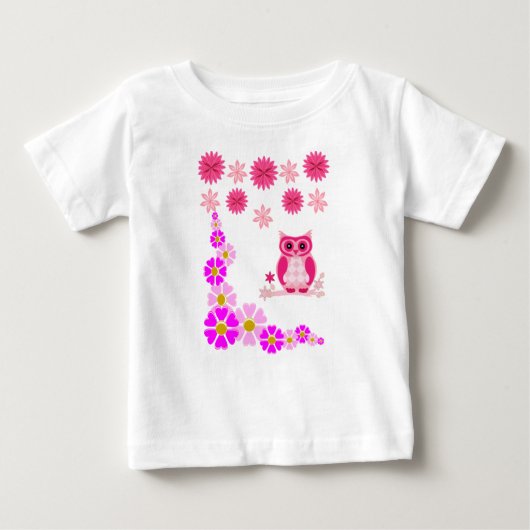 Baby T-shirt Uil (Voorkant)