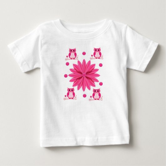 Baby T-shirt Uil (Voorkant)