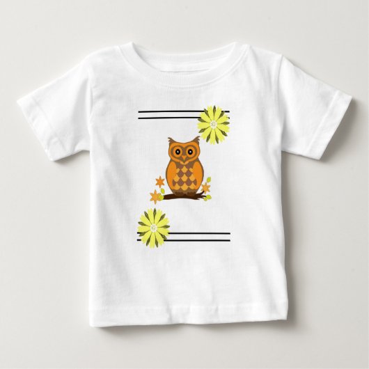 Baby T-shirt Uil (Voorkant)