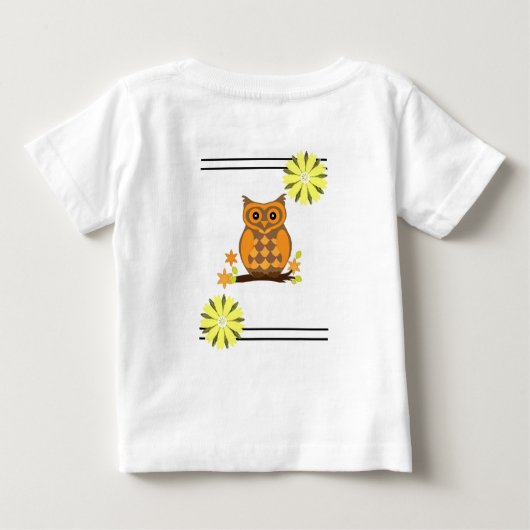 Baby T-shirt Uil (Achterkant)