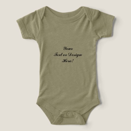 Baby T-shirt - Uw ontwerp toevoegen (Design voorkant)