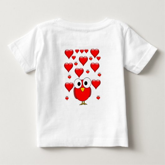 Baby T-shirt Valentijnsdag (Achterkant)