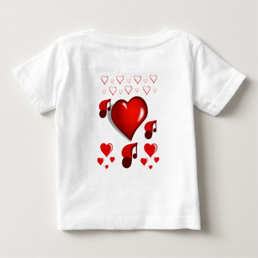 Baby T-shirt Valentijnsdag (Achterkant)