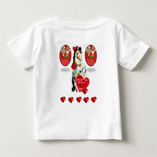 Baby T-shirt Valentijnsdag (Achterkant)