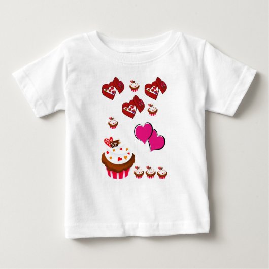 Baby T-shirt Valentijnsdag (Voorkant)