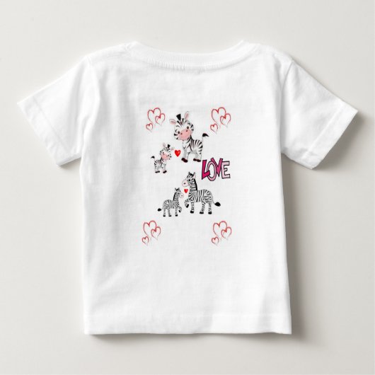 Baby T-shirt Valentijnsdag (Achterkant)