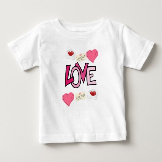 Baby T-shirt Valentijnsdag (Voorkant)